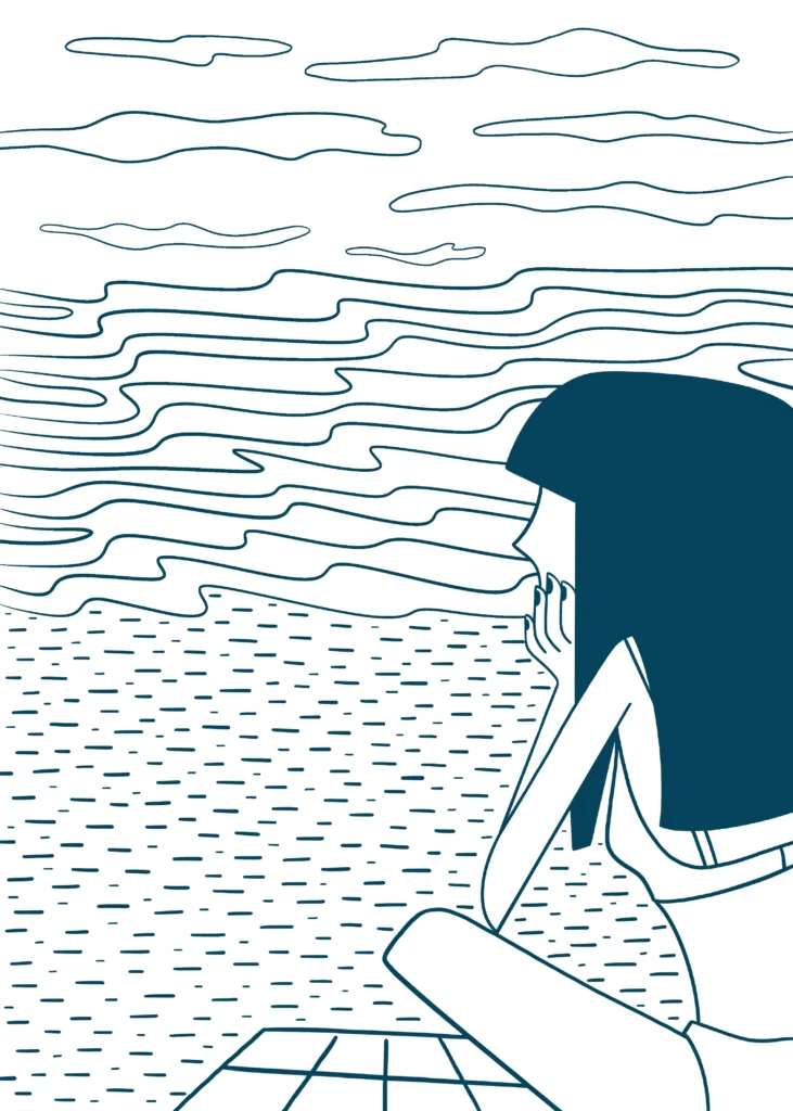 opti girl on the beach